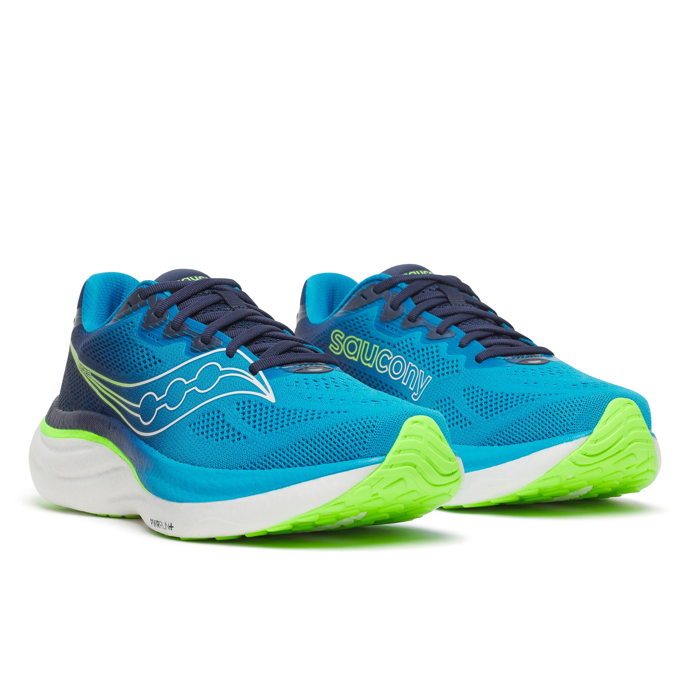 Saucony Mens Ride 19 - Cobalt/Slime - Neutral - SS26 - Image 3