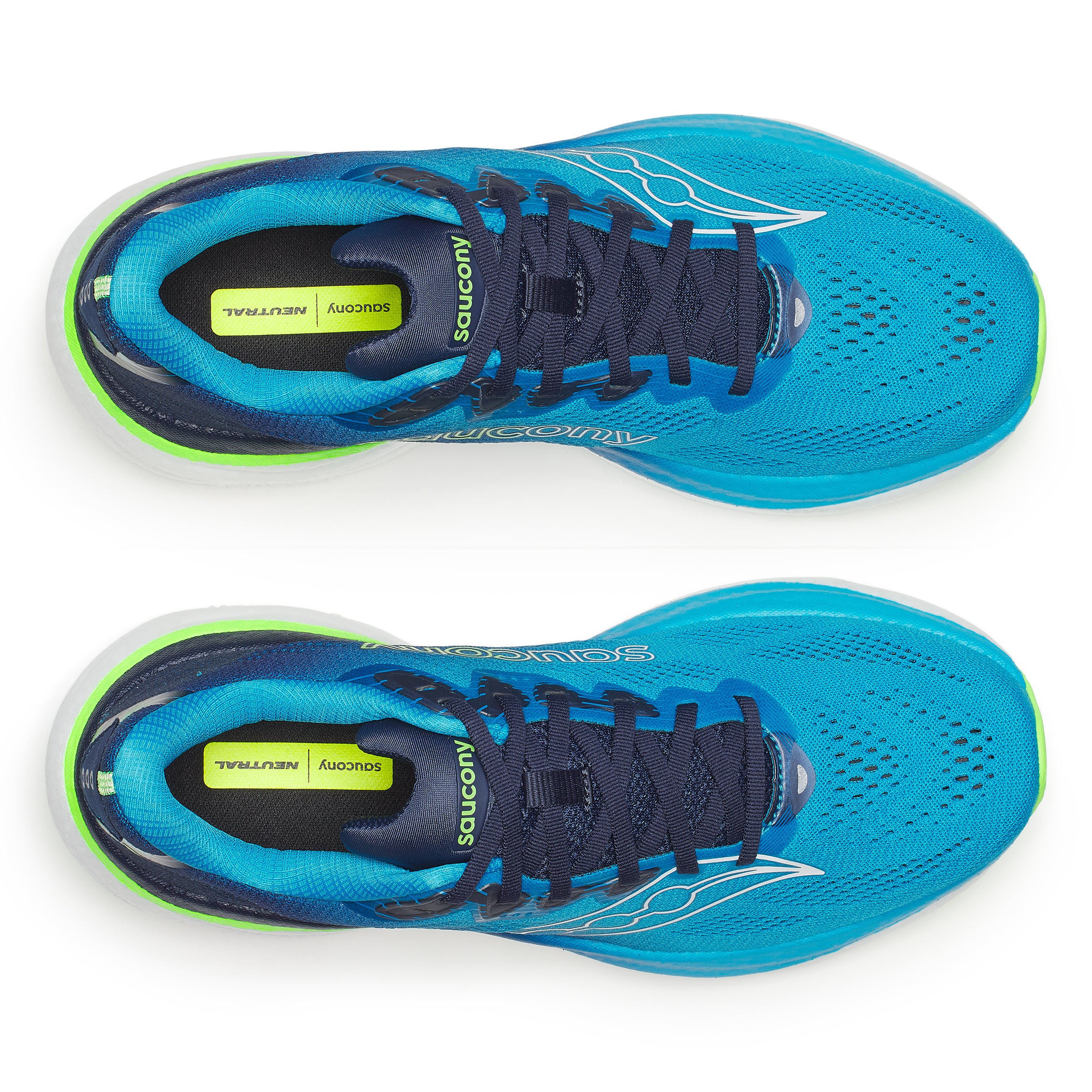 Saucony Mens Ride 19 - Cobalt/Slime - Neutral - SS26 - Image 6
