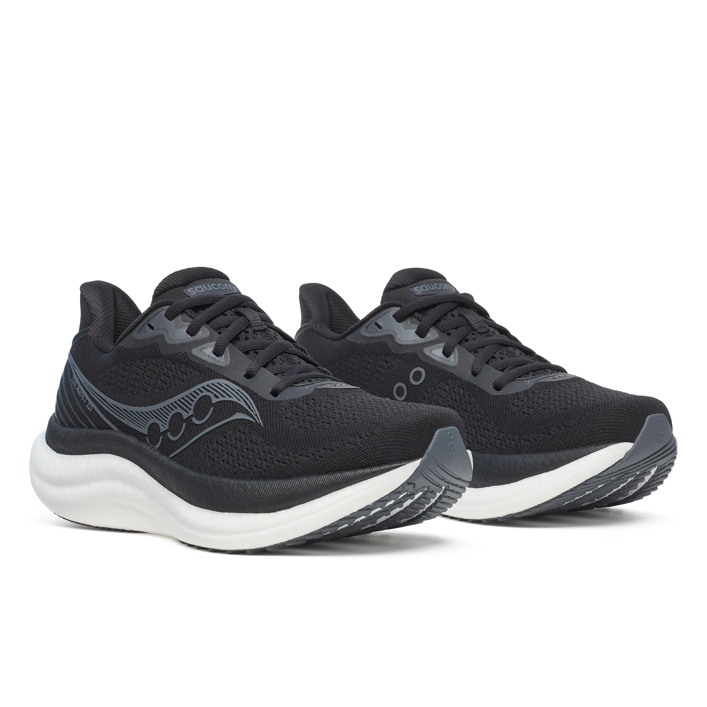 Saucony Mens Triumph 23 - Black/White - Neutral - SS26 - Image 3