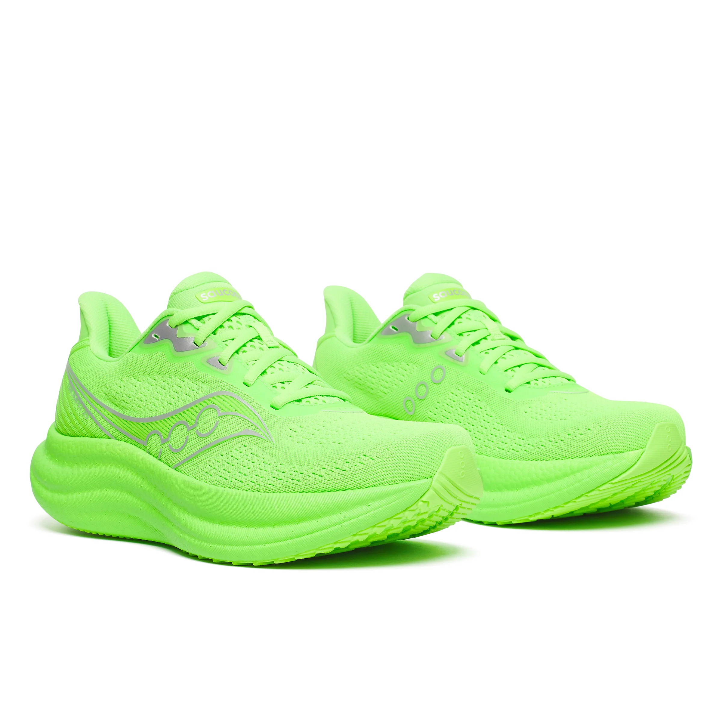 Saucony Mens Triumph 23 - Slime/Silver - Neutral - SS26 - Image 3
