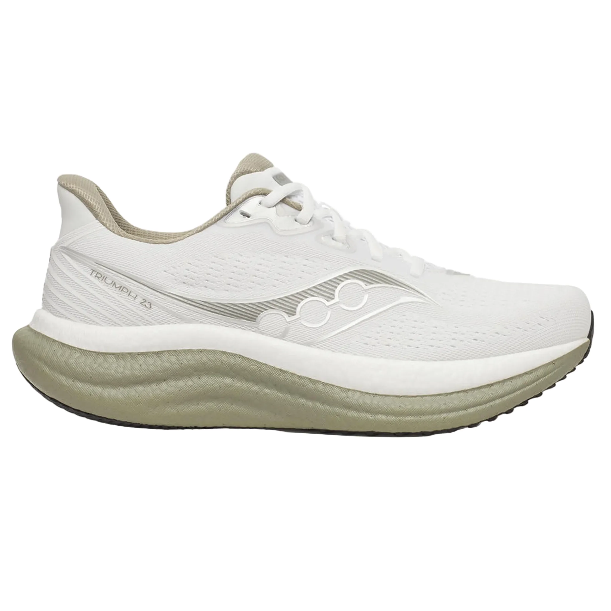 Saucony Mens Triumph 23 - White/Laurel - Neutral - SS26