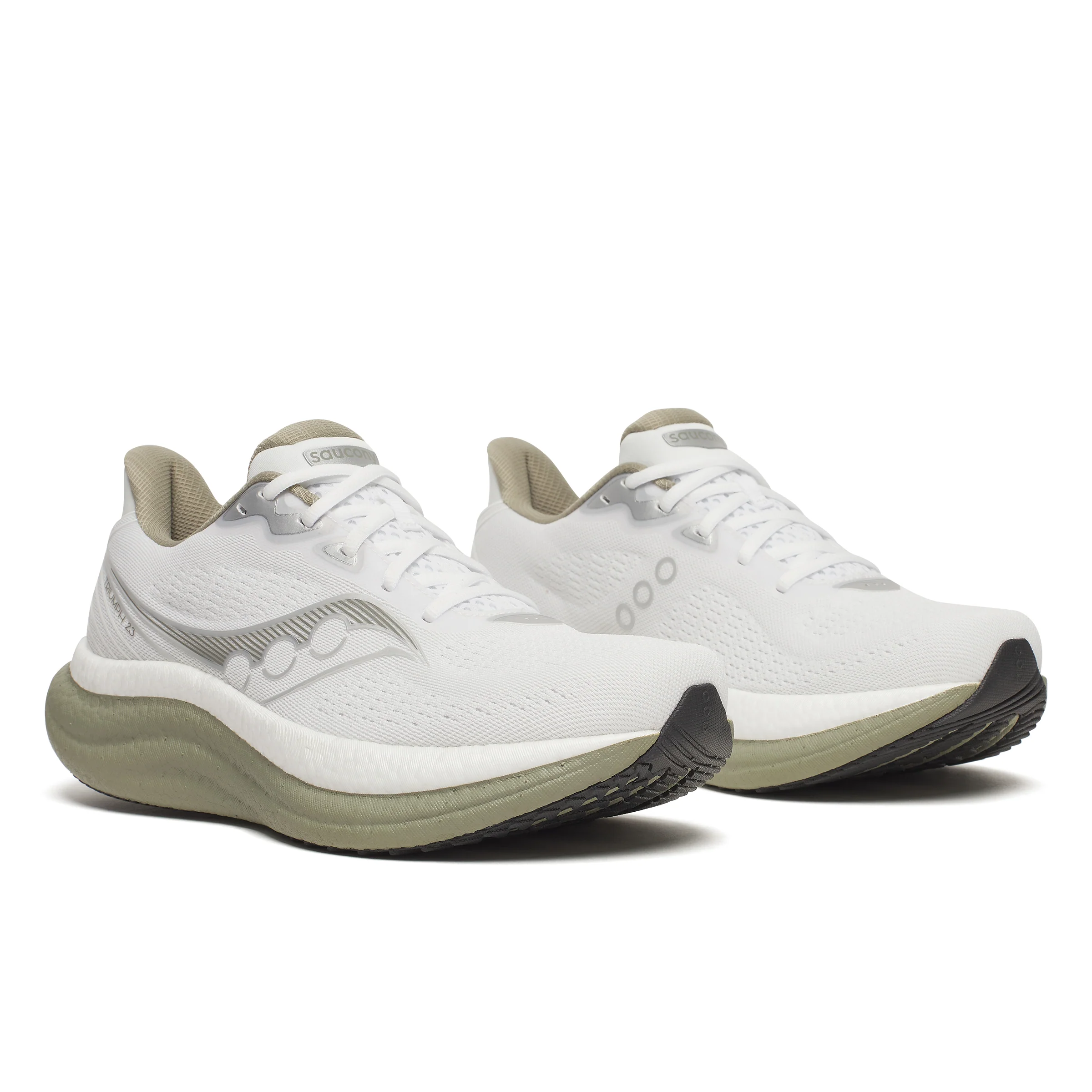 Saucony Mens Triumph 23 - White/Laurel - Neutral - SS26 - Image 3