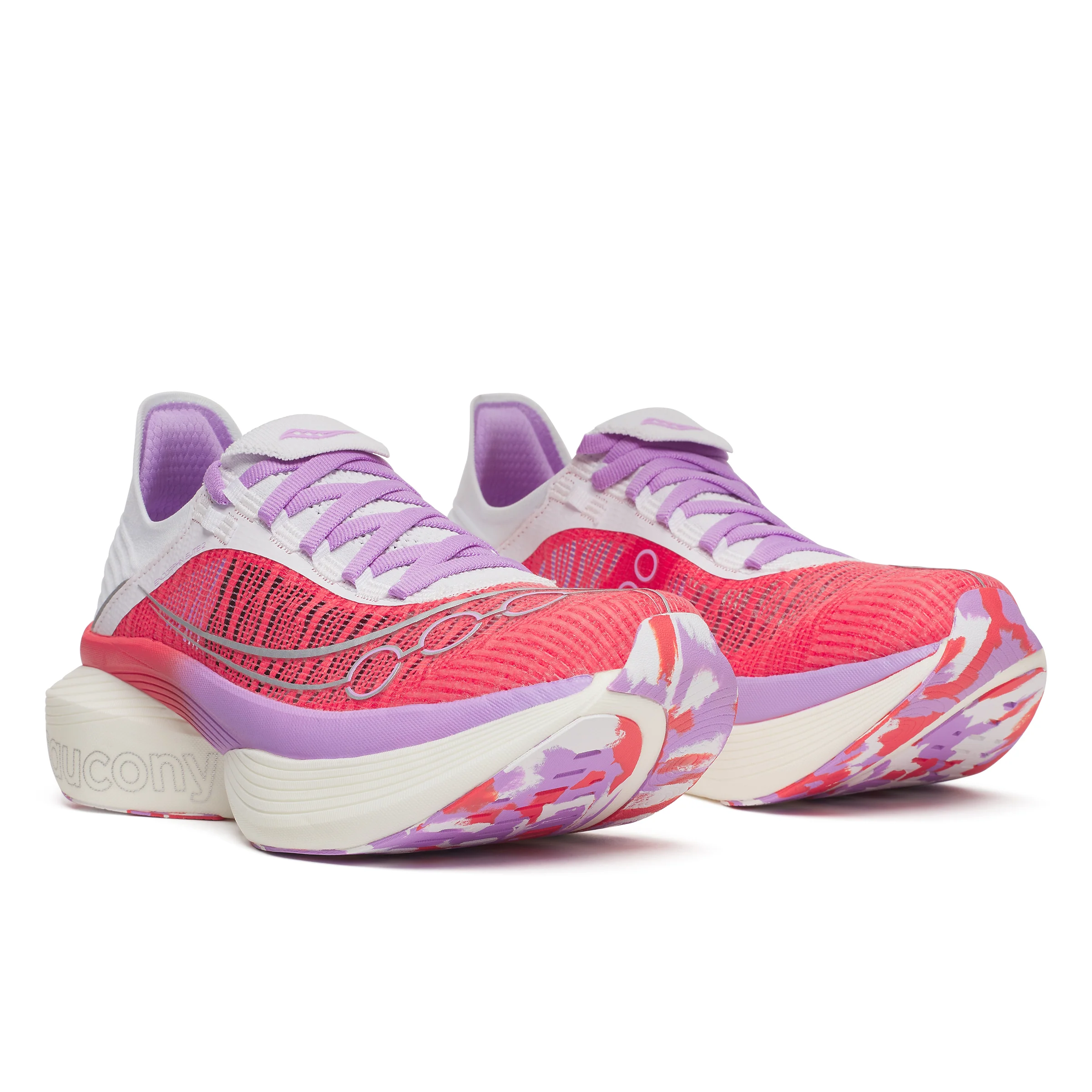 Saucony Unisex Endorphin Elite 2 - Coral/White - Neutral - AW25 - Image 4