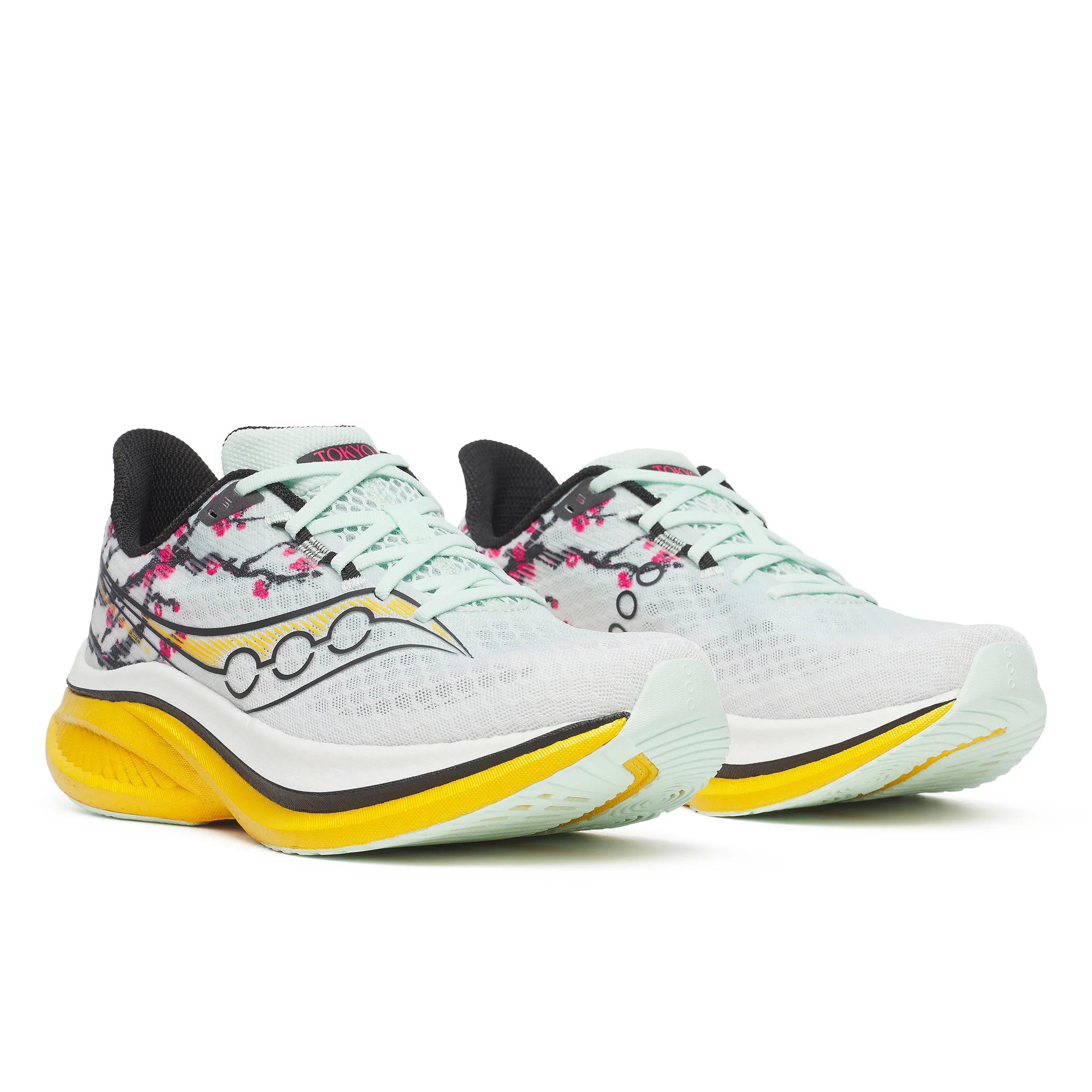 Saucony Womens Endorphin Speed 5 - White/Fleur - Neutral - SS26 - Image 3