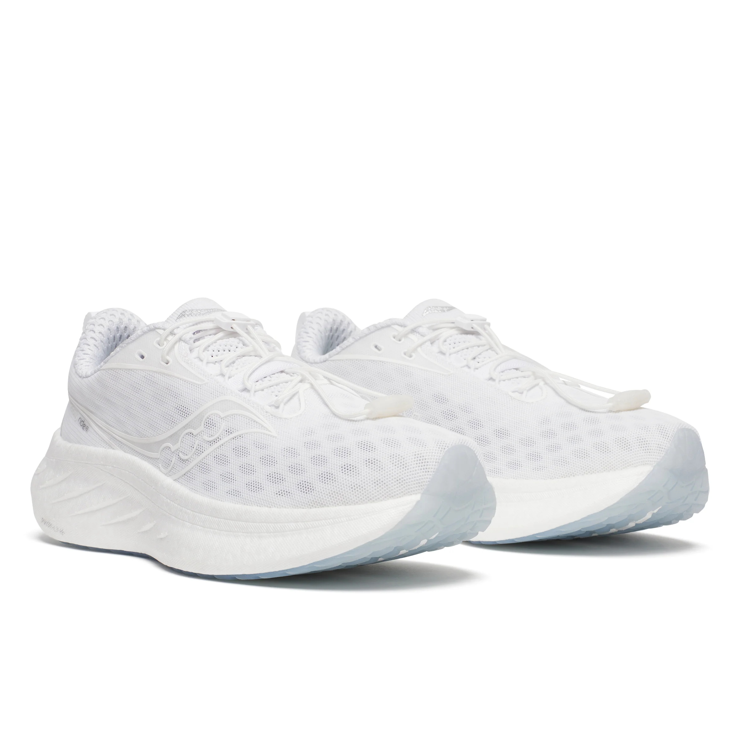 Saucony Womens Ride 18 - Cool White - Neutral - SS25 - Image 3