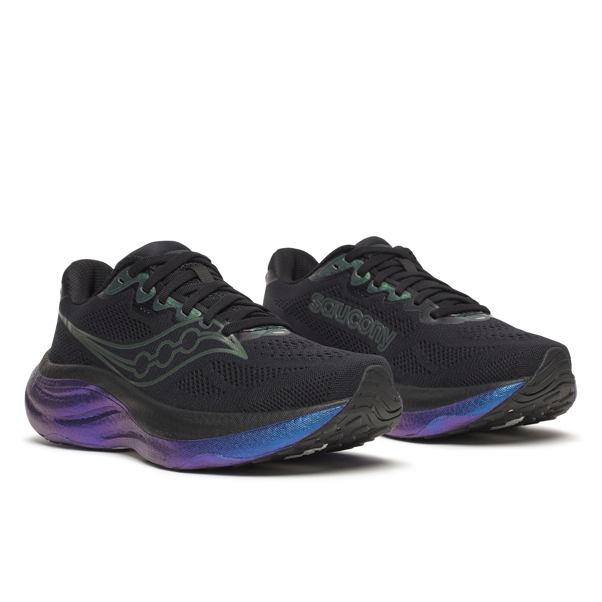 Saucony Womens Ride 19 - Black/Nightsky - Neutral - SS26 - Image 3
