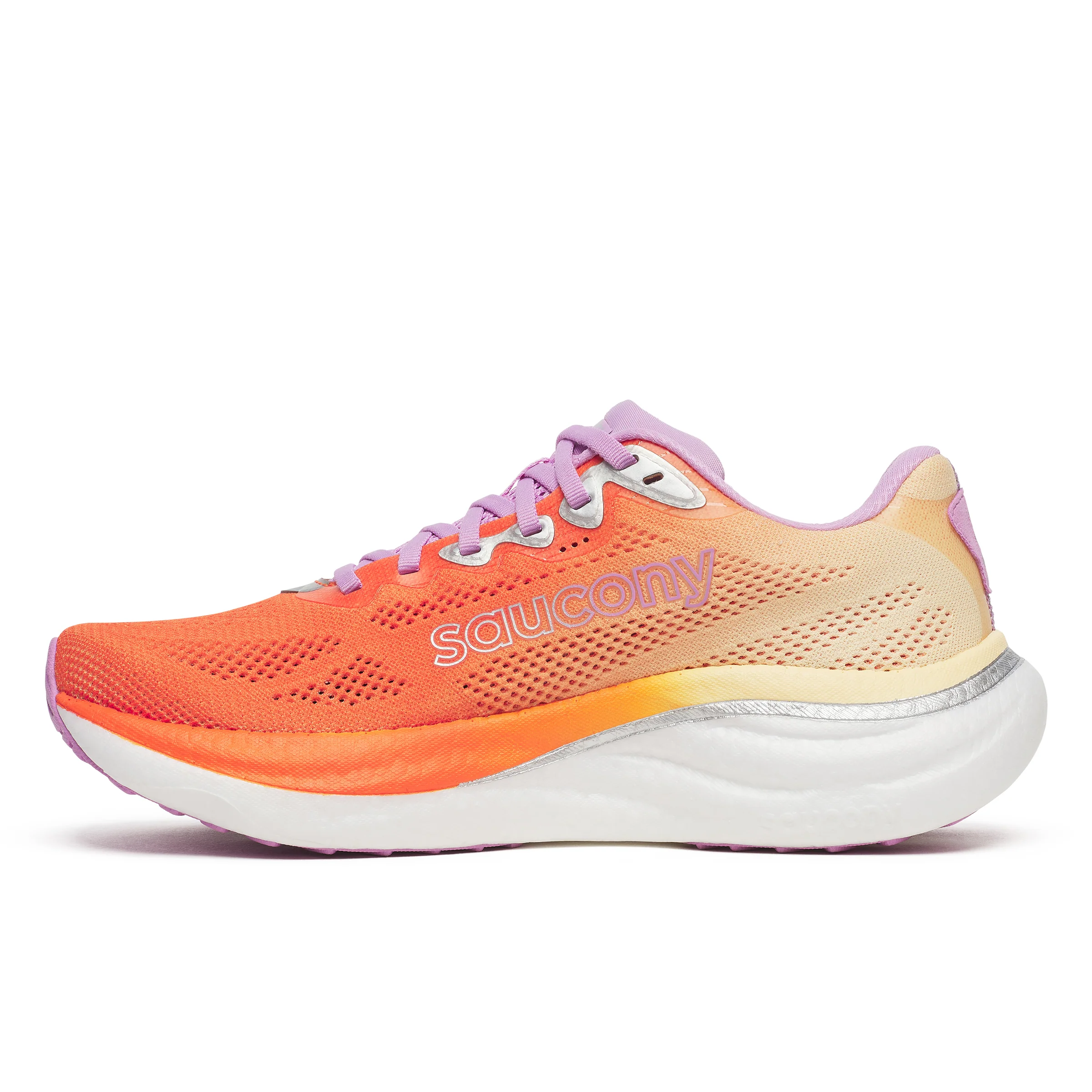 Saucony Womens Ride 19 - Fire/Orchid - Neutral - SS26 - Image 4