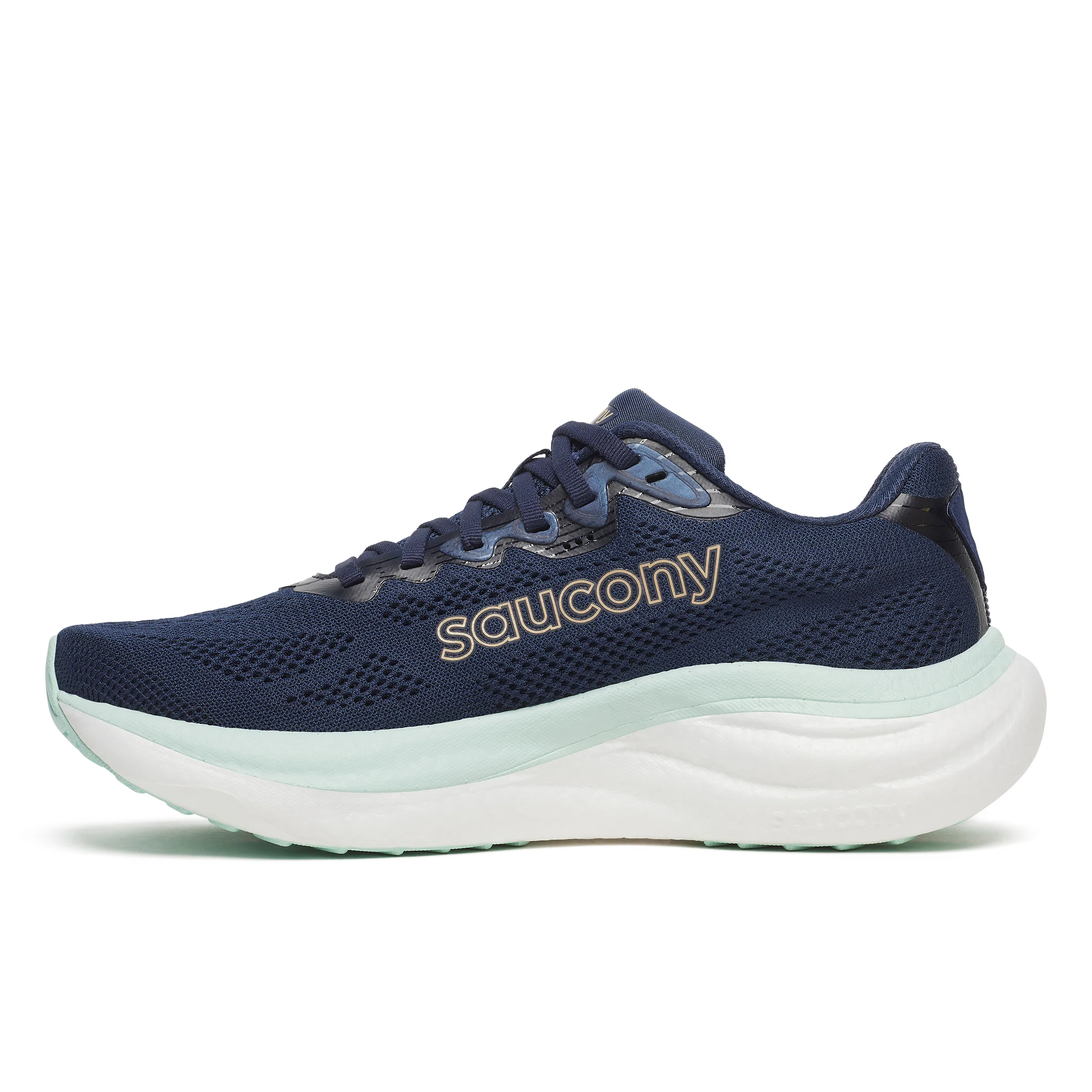 Saucony Womens Ride 19 - Navy/Aqua - Neutral - SS26 - Image 4