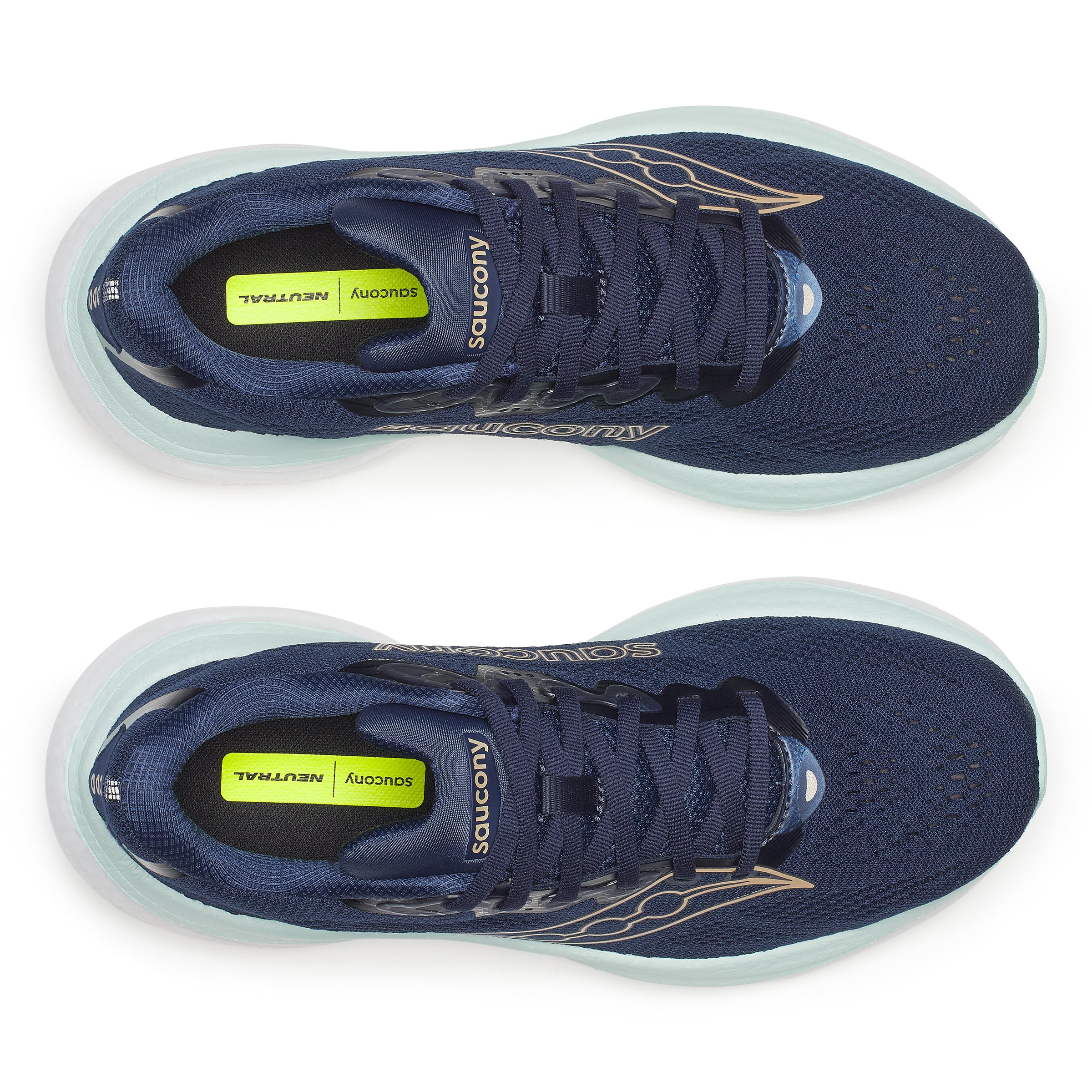 Saucony Womens Ride 19 - Navy/Aqua - Neutral - SS26 - Image 6