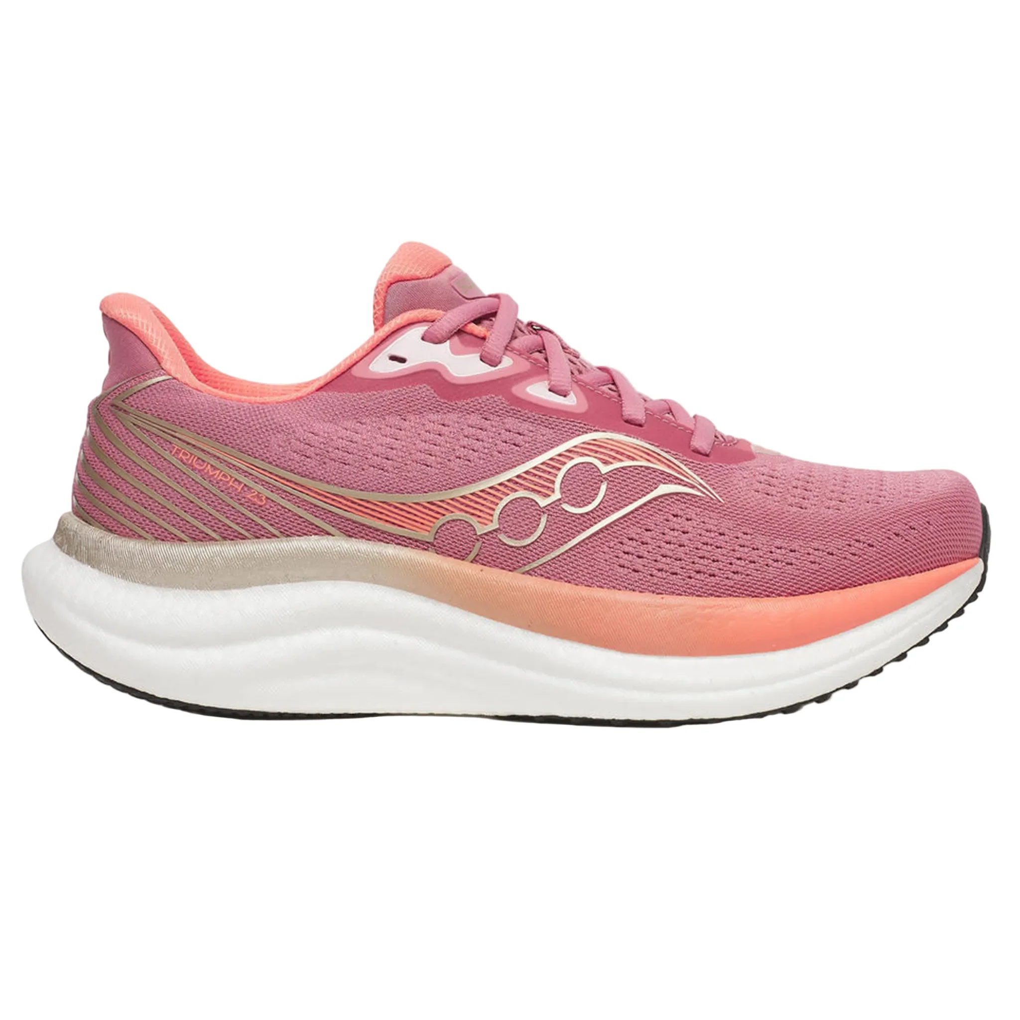 Saucony Womens Triumph 23 - Mauve/Black - Neutral - SS26