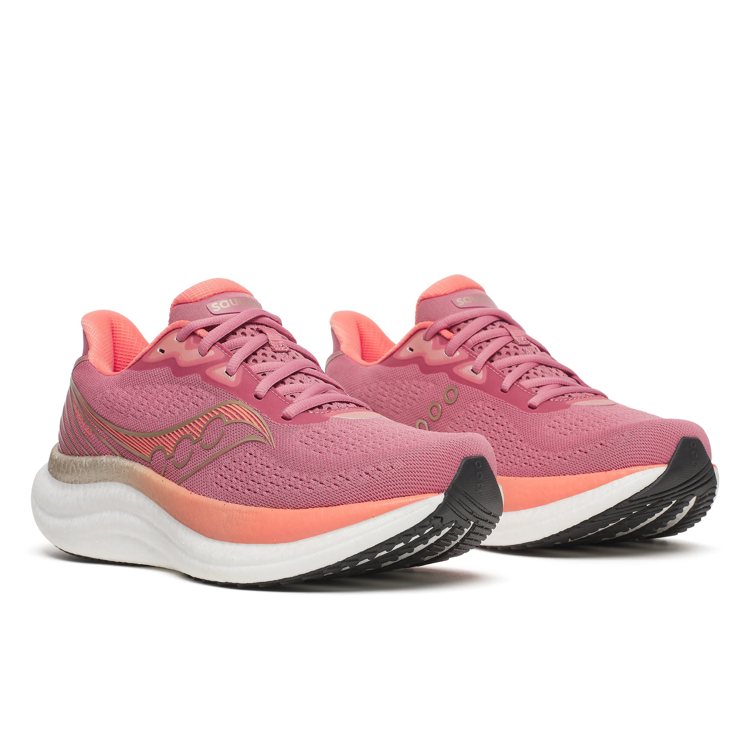 Saucony Womens Triumph 23 - Mauve/Black - Neutral - SS26 - Image 3