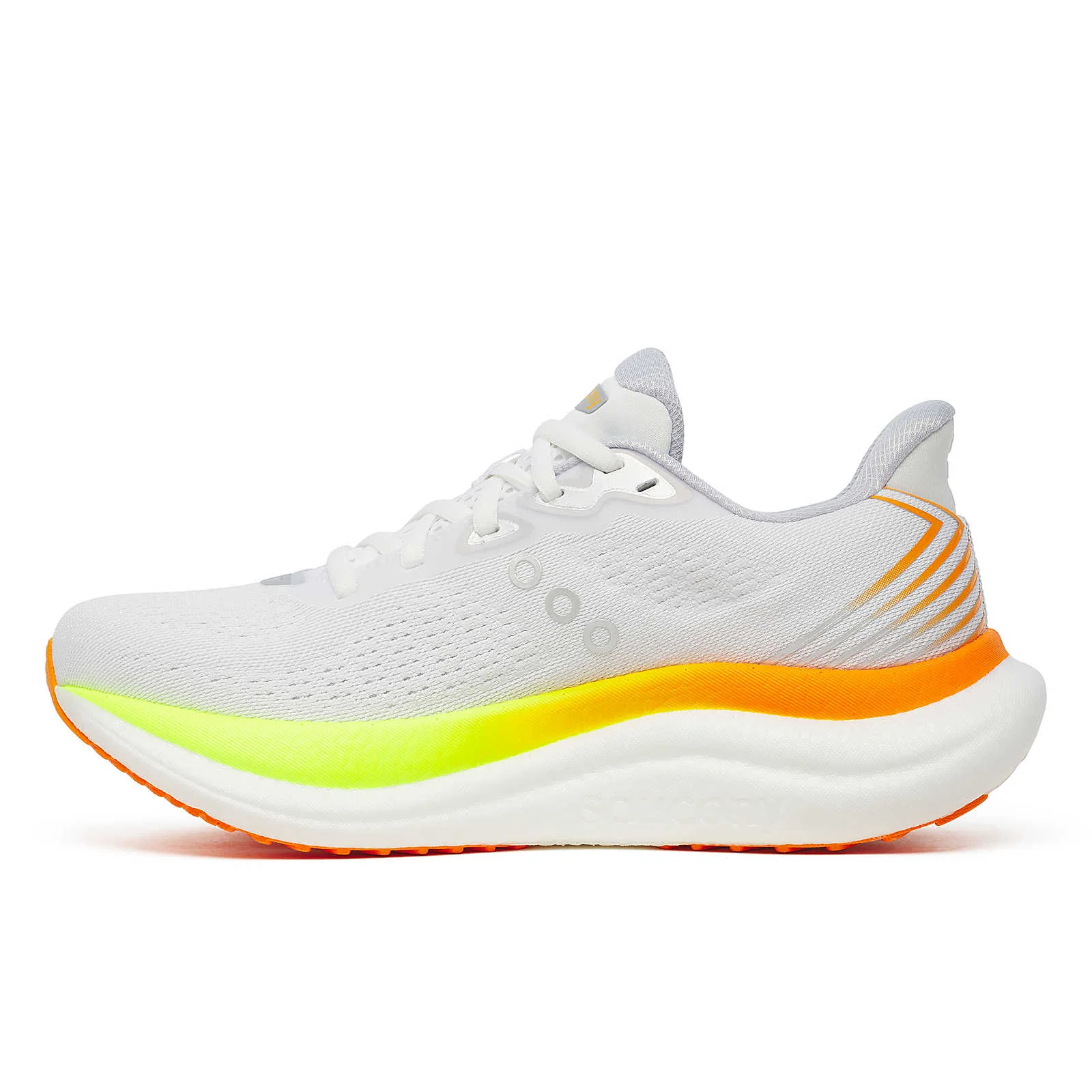 Saucony Womens Triumph 23 - White/Citron - Neutral - AW25 - Image 3
