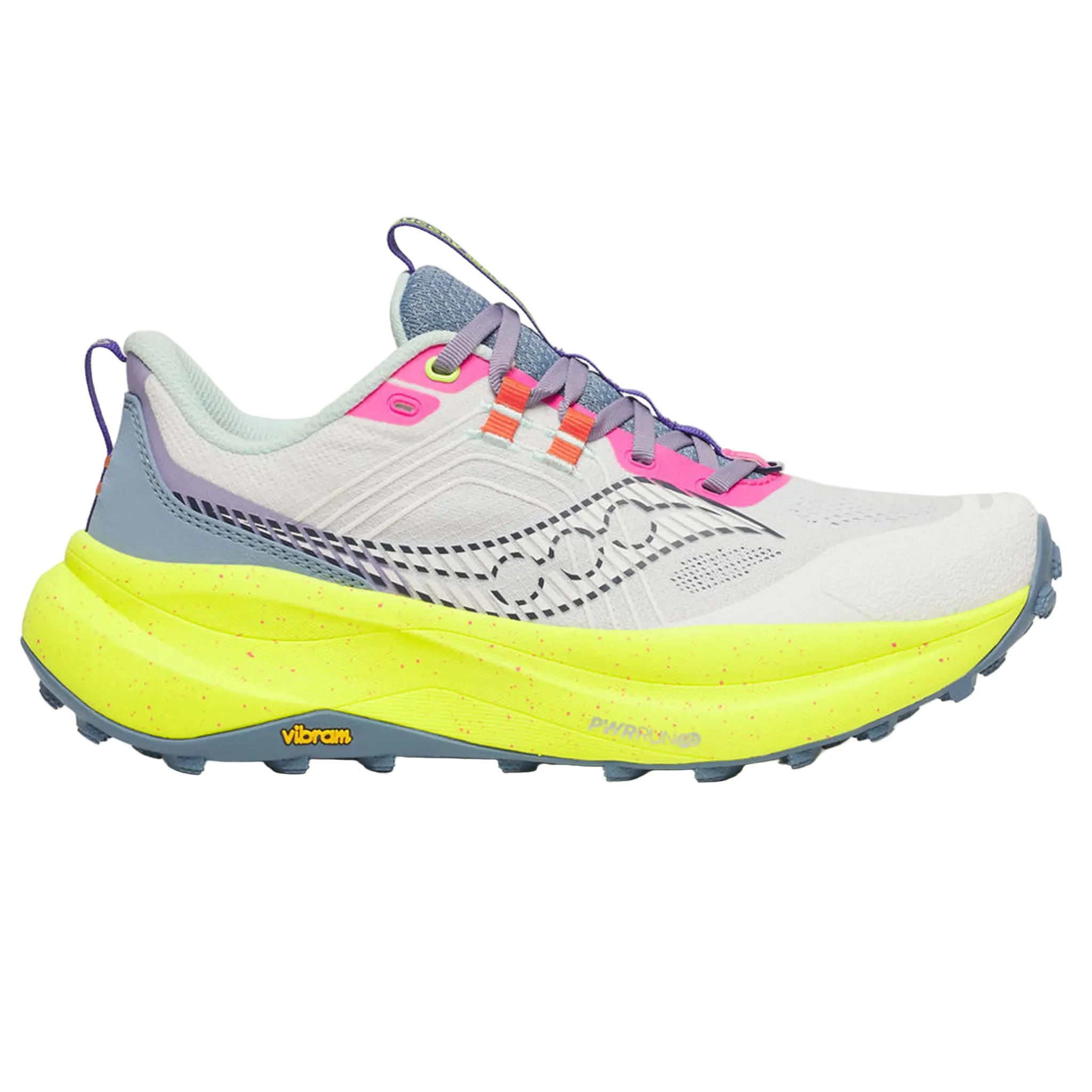 Saucony Womens Xodus Ultra 4 - White/Citron - Trail - SS26