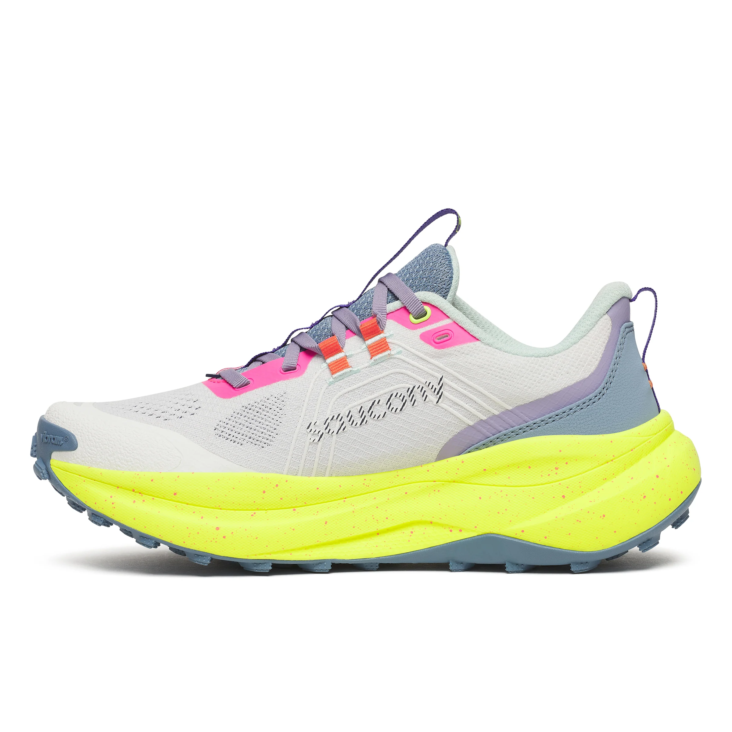 Saucony Womens Xodus Ultra 4 - White/Citron - Trail - SS26 - Image 4