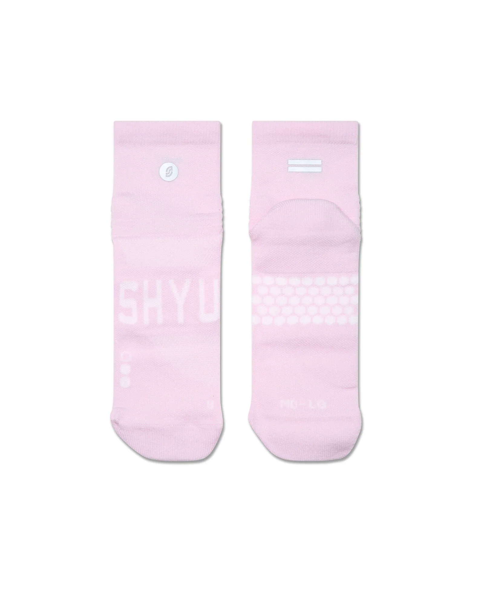 SHYU Racing Quarter Crew Socks - Petal/Petal/Petal - Image 2